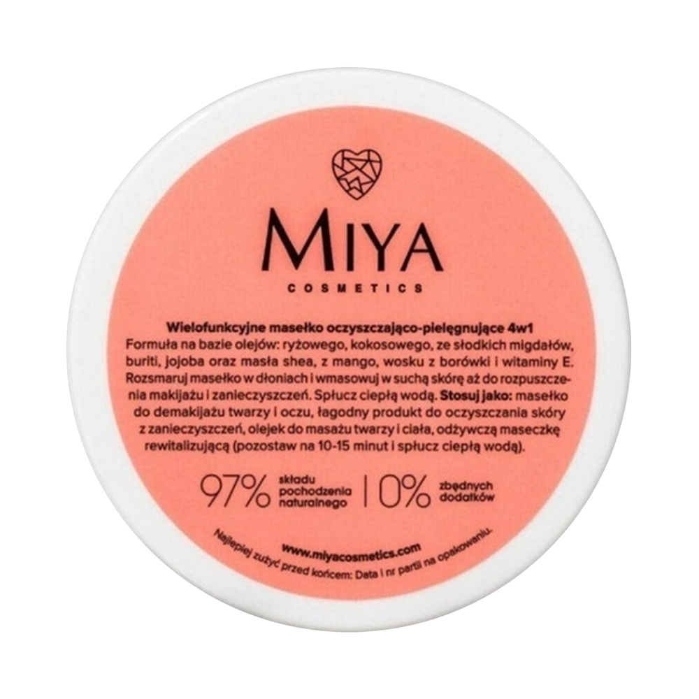 Miya Cosmetics myCLEANhero oczyszczająco-pielęgnujące masełko 4w1 70 g