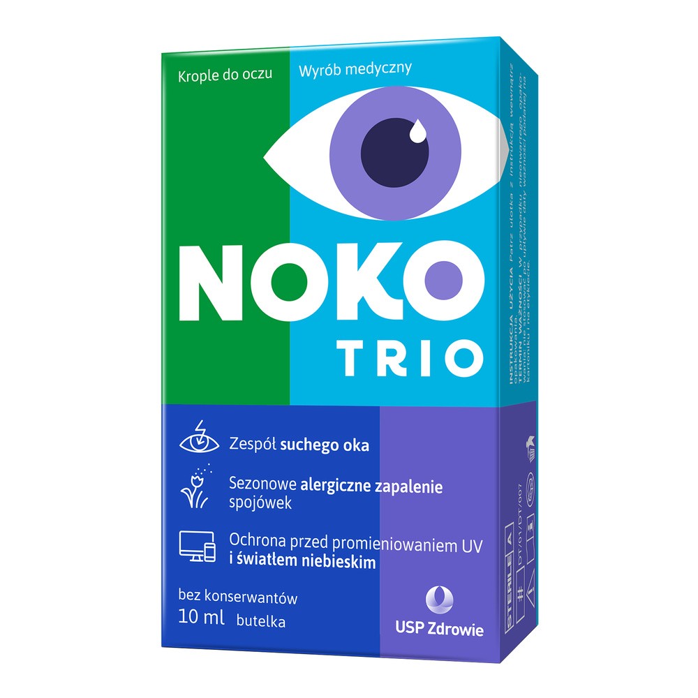 Noko Trio Krople do oczu, 10 ml