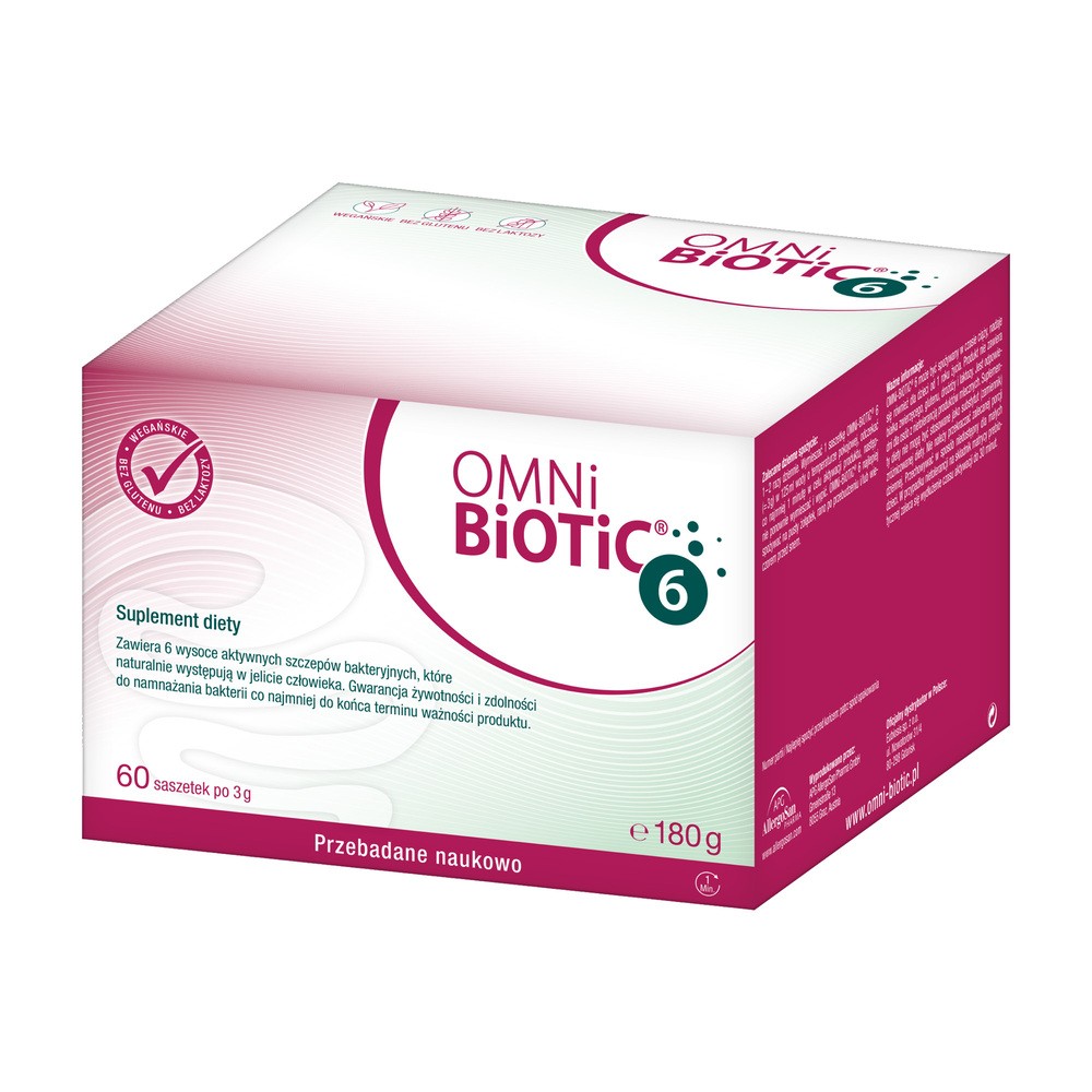 Omni-Biotic 6, proszek, 3 g x 60 saszetek