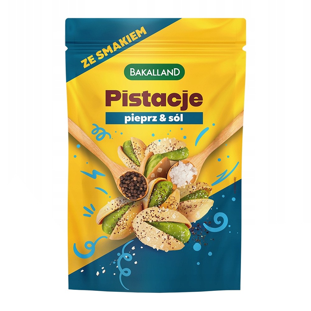 Bakalland Pistacje prażone Salt&Pepper 170 g - żywność