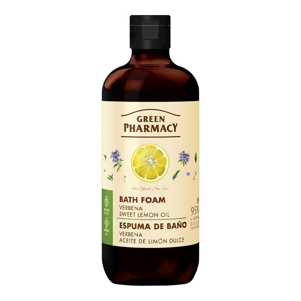 Green Pharmacy Pianka do Kąpieli Werbena i Olejek ze Słodkiej Cytryny 500ml