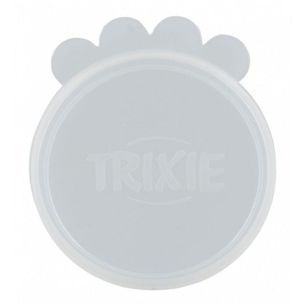 Trixie Wieczko na puszki silikonowe o 7,6 cm przezroczyste 2 sztuki
