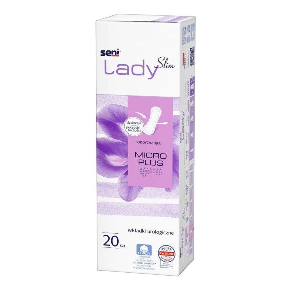 Seni Lady Slim Micro Plus Wkładki urologiczne dla kobiet, 20 sztuk
