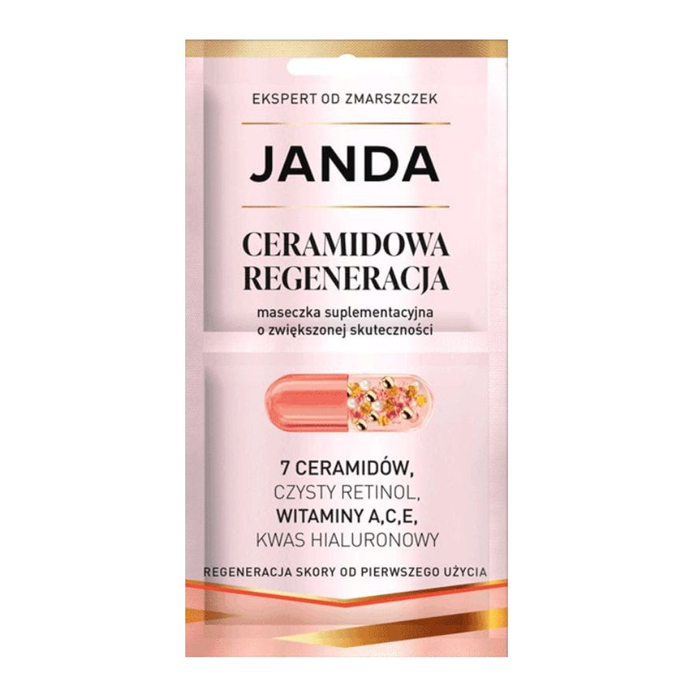 Janda Pharma Ceramidowa Regeneracja, maseczka suplementacyjna o zwiększonej skuteczności, 2 x 4 ml
