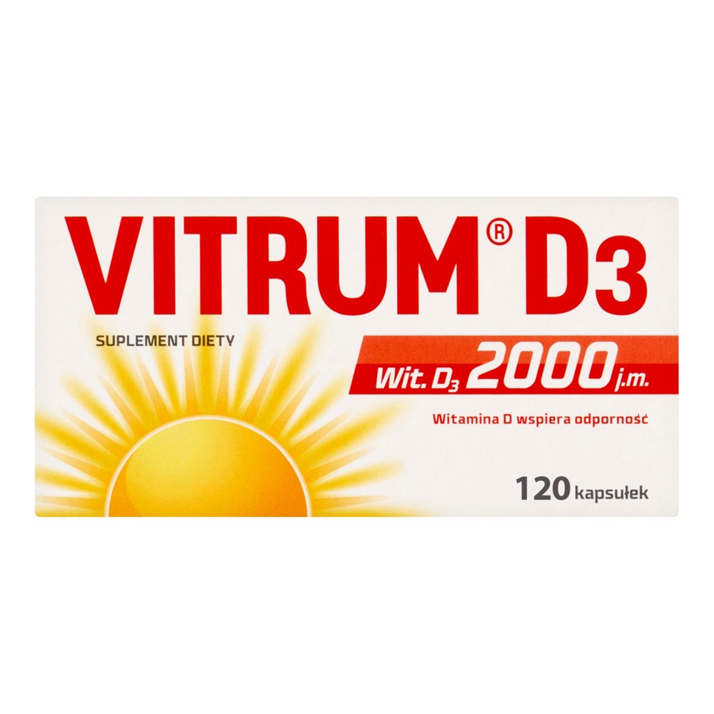 Vitrum D3 2000 j.m. 120 kapsułek