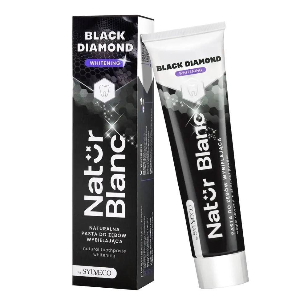 Sylveco Natur Blanc wybielająca pasta do zębów Black Diamond 100ml