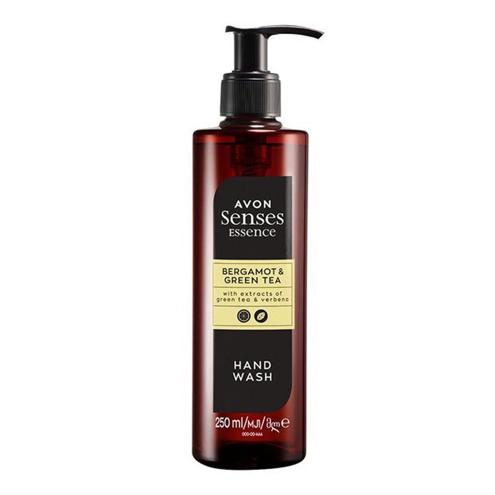 Avon Senses Essence, Mydło w płynie do rąk, Bergamotka & zielona herbata, 250ml
