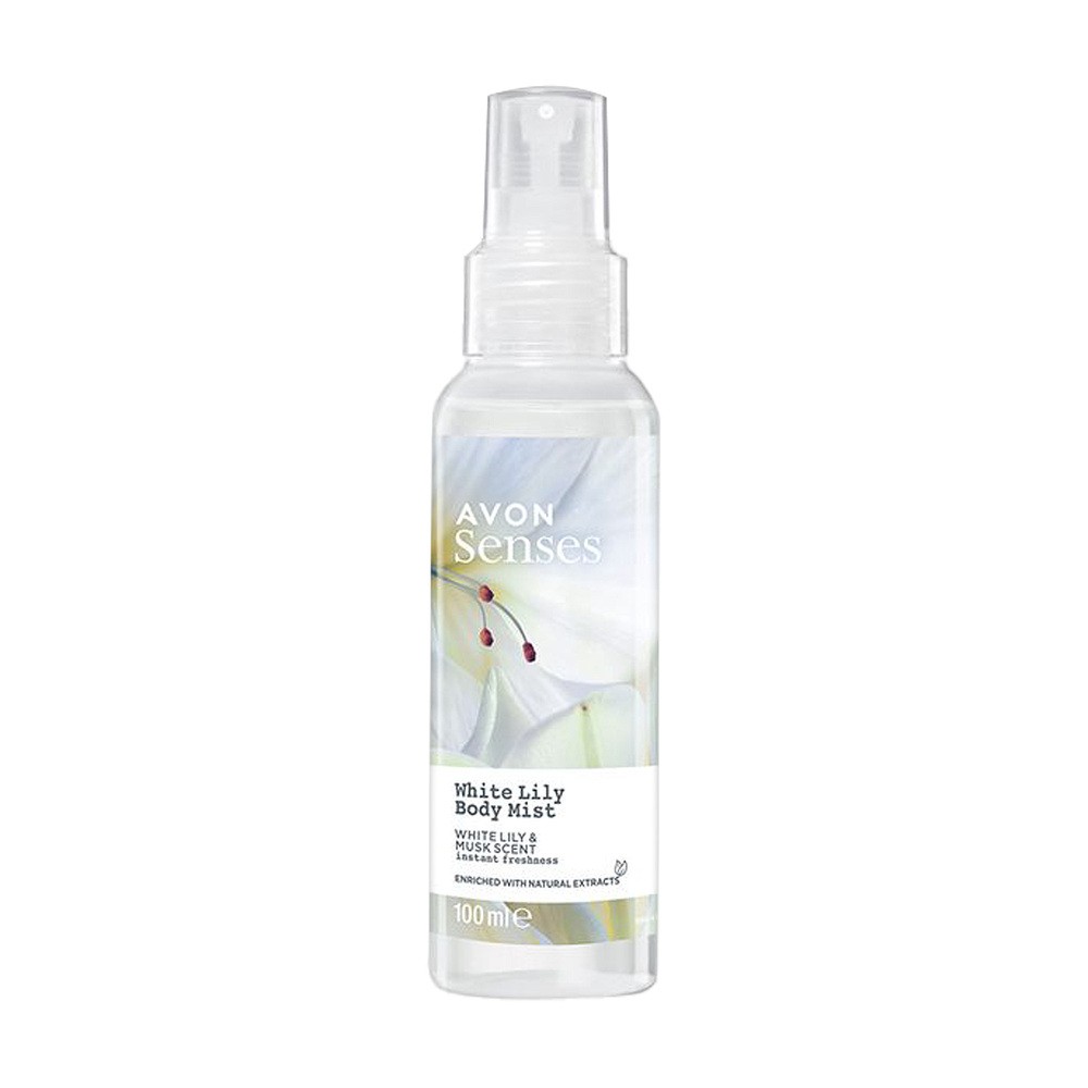 AVON SENSES BODY MIST MGIEŁKA DO CIAŁA WHITE LILY 100ML