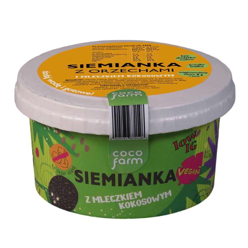 Siemianka z Orzechami Coco Farm, 50g