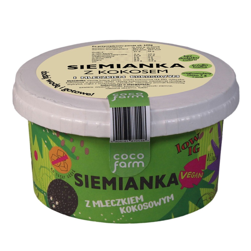Siemianka z Kokosem Coco Farm, 50g