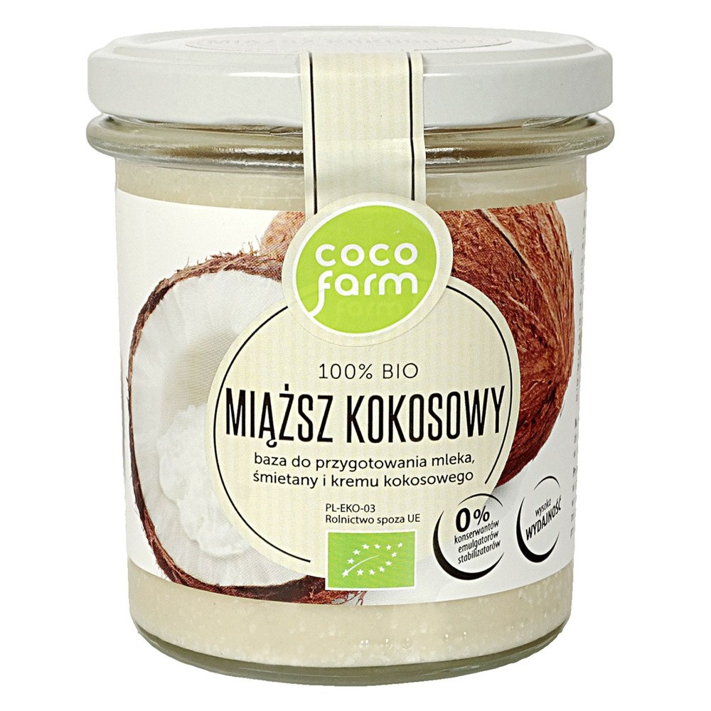 Coco Farm Miąższ kokosowy 100 % BIO - 5903111899561