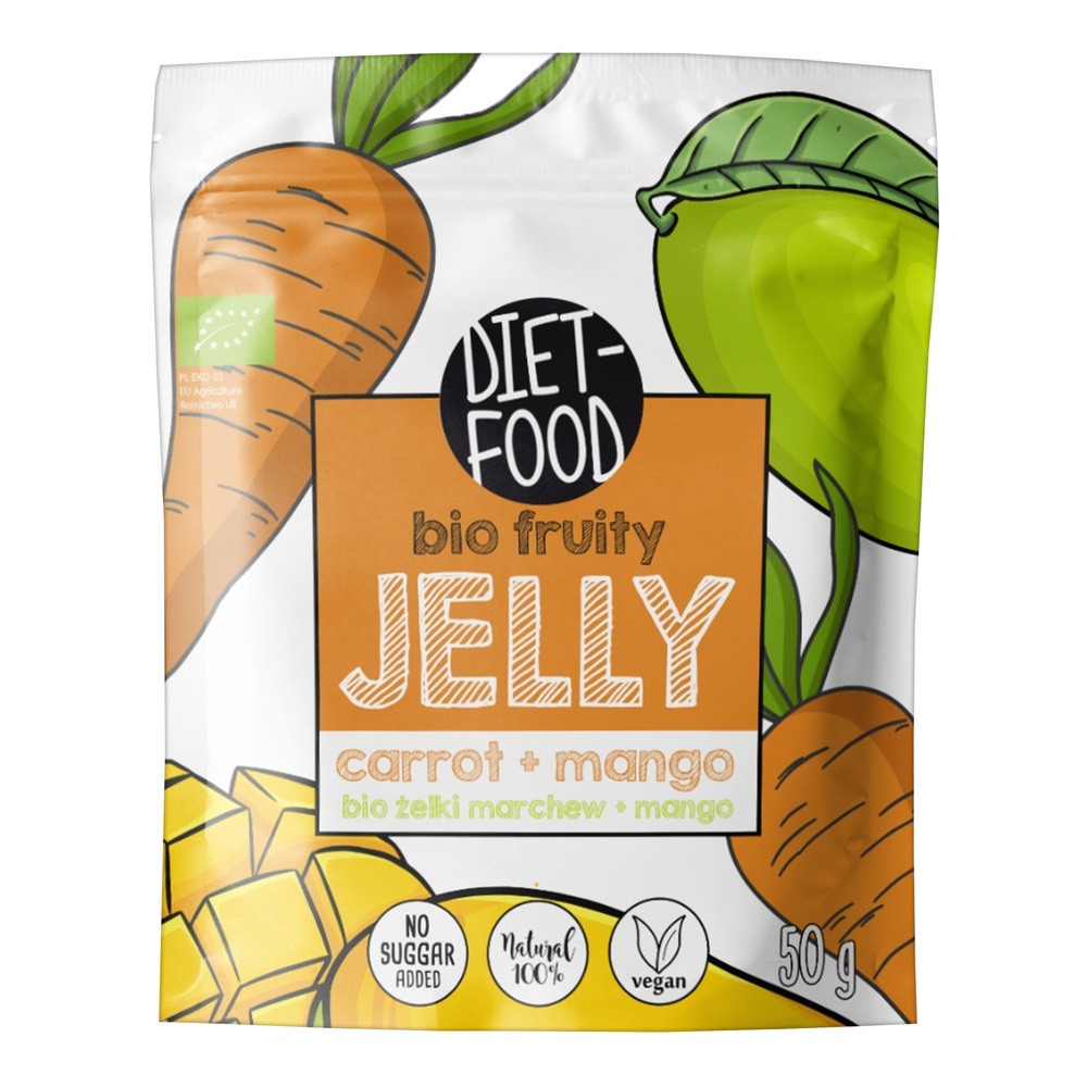 Diet-Food Żelki marchew, mango 50 g Bio