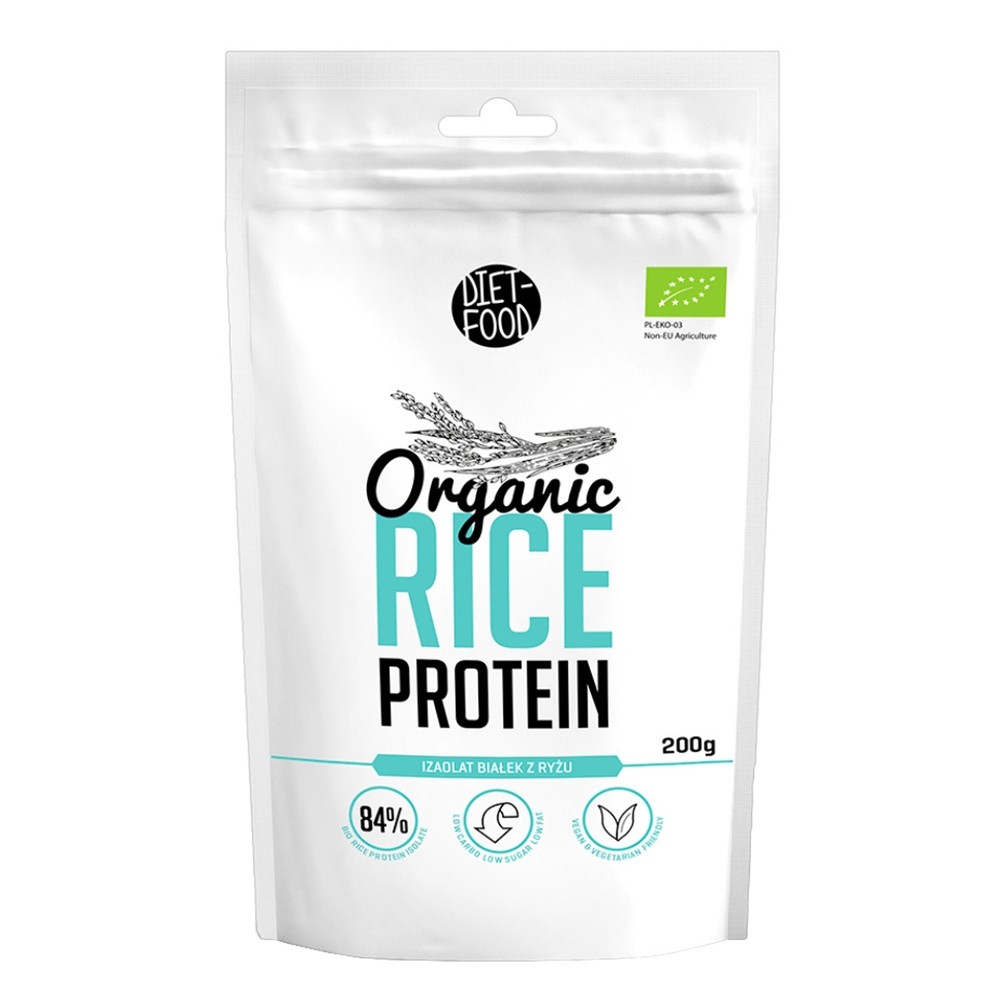 Diet-Food Bio Rice Protein Izolat białek z ryżu 200g 5901549275803