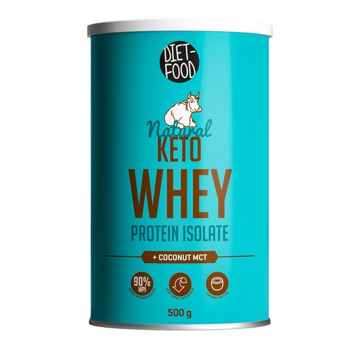 Diet-Food KETO WHEY PROTEIN Z KOKOSOWYM MCT - Proszek 500 g
