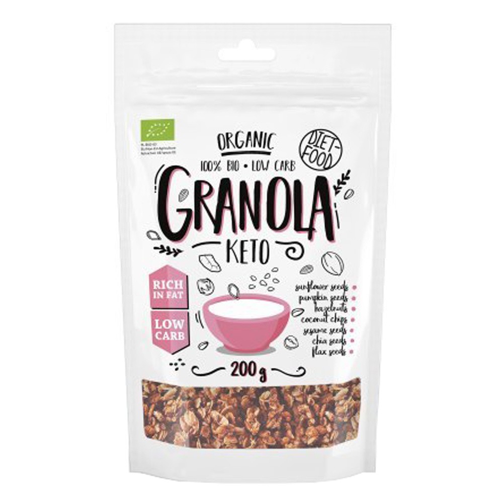 DIET-FOOD Granola Ketogeniczna BIO 200g - Diet-Food