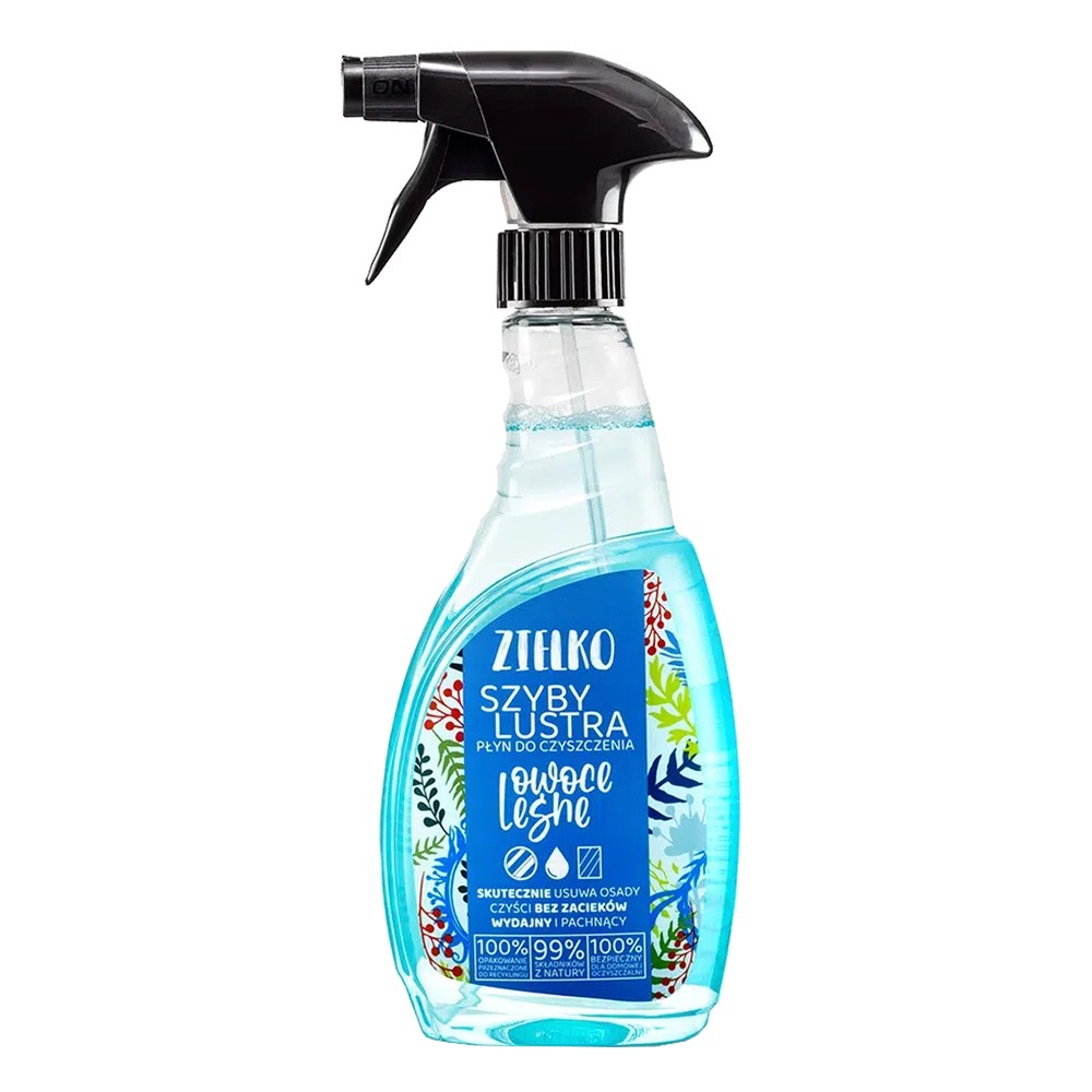 ZIELKO Szyby I Lustra Płyn Do Czyszczenia Owoce Leśne 500ml