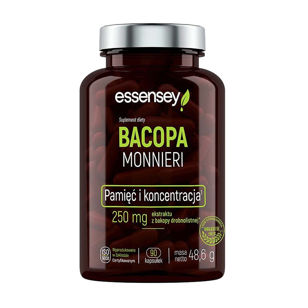Essensey Bacopa Monnieri 90kaps. Adaptogeny Pamięć Koncentracja