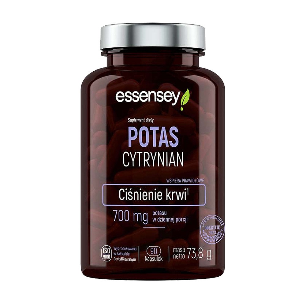 Potas Cytrynian 90Kaps.