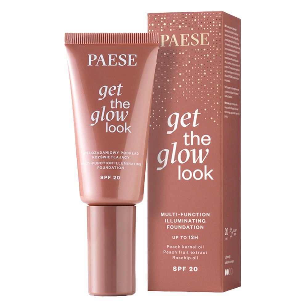 PAESE Get The Glow Look wielozadoniowy podkład rozświetlający 4W Medium Beige 30ml
