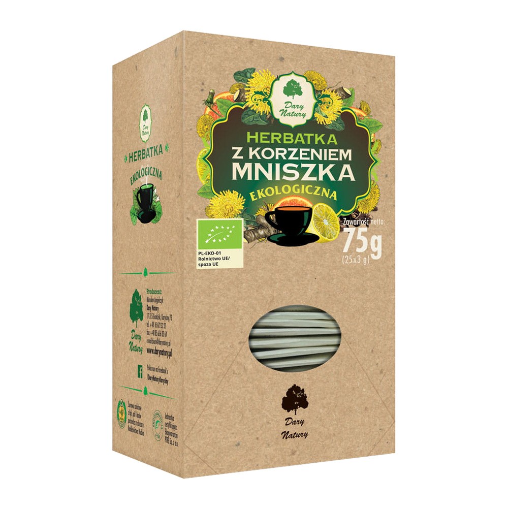 Dary Natury herbatki BIO HERBATKA Z KORZENIEM MNISZKA BIO (25 x 3 g) 75 g - 5903246863611