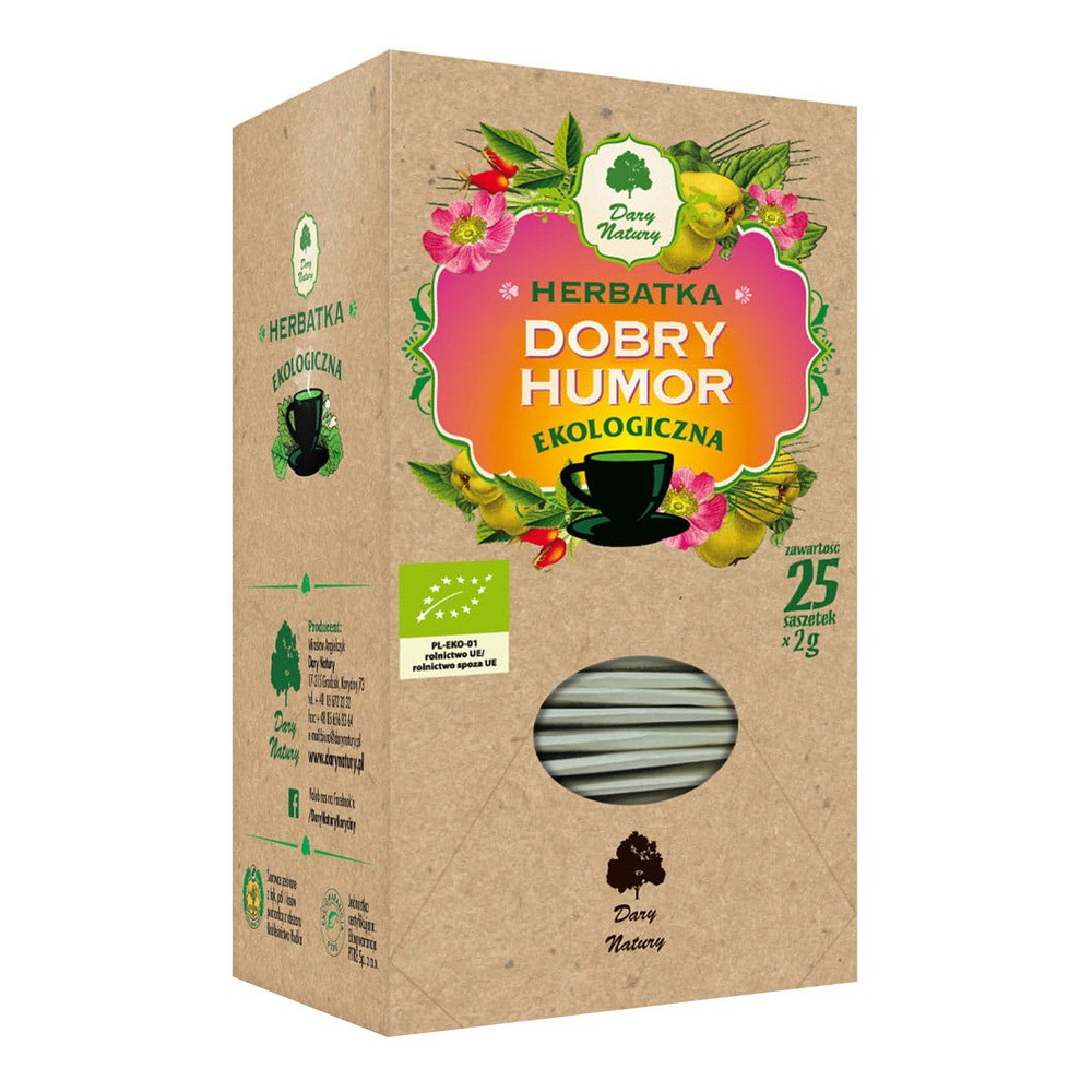 Dary Natury Herbatka na dobry humor Ekologiczna 25 x 2 g
