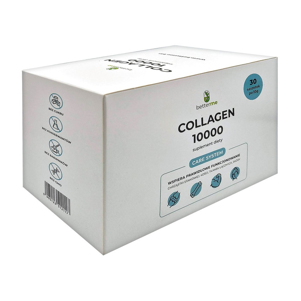 BetterMe Collagen 10000, smak neutralny, 10 g x 30 saszetek