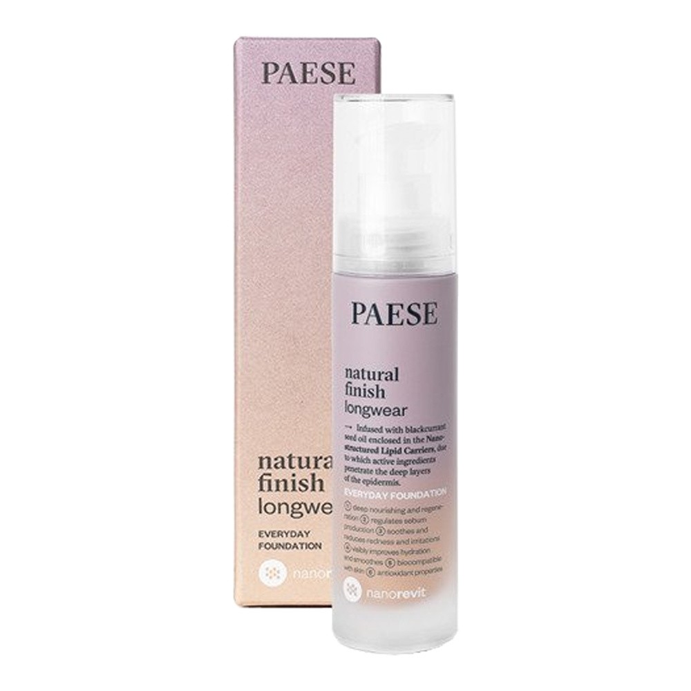 PAESE Podkład  Nanorevit Natural Finish Longwear Everyday Foundation 04 Warm Beige 30 ml