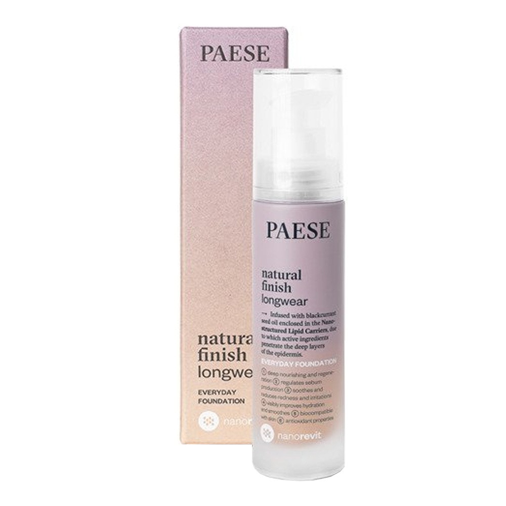 Paese Nanorevit Natural Finish Longwear Everyday Foundation długotrwały podkład o naturalnym wykończeniu 2.5 Sand Beige 30ml