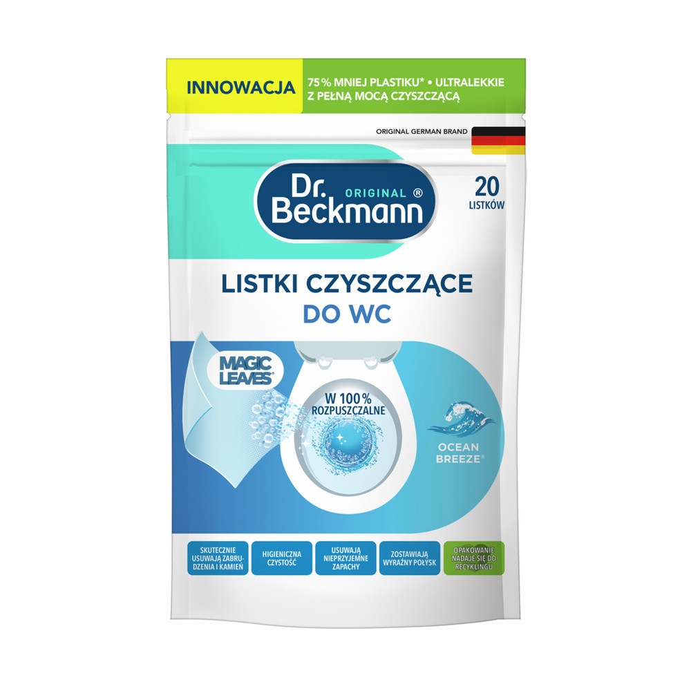 Listki do wc DR BECKMANN Magic Leaves Ocean Breeze (20 sztuk)