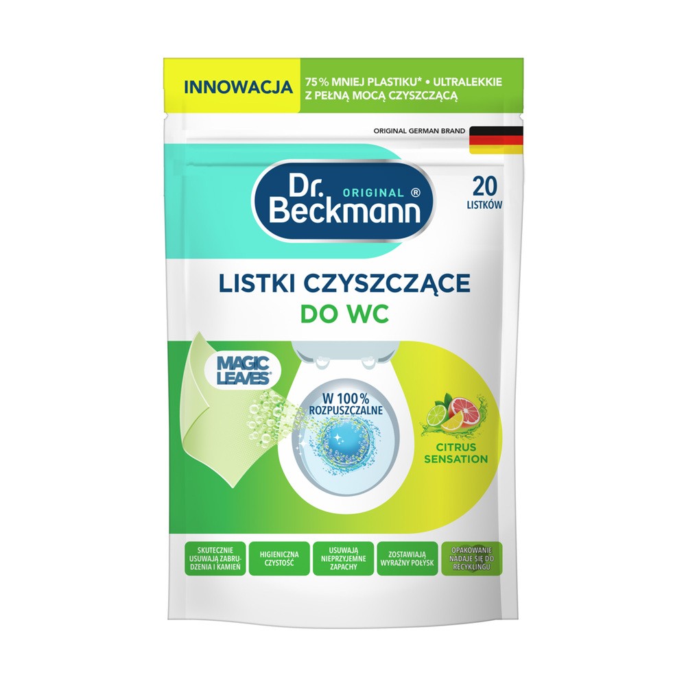 Listki do wc DR BECKMANN Magic Leaves Citrus Sensation (20 sztuk)
