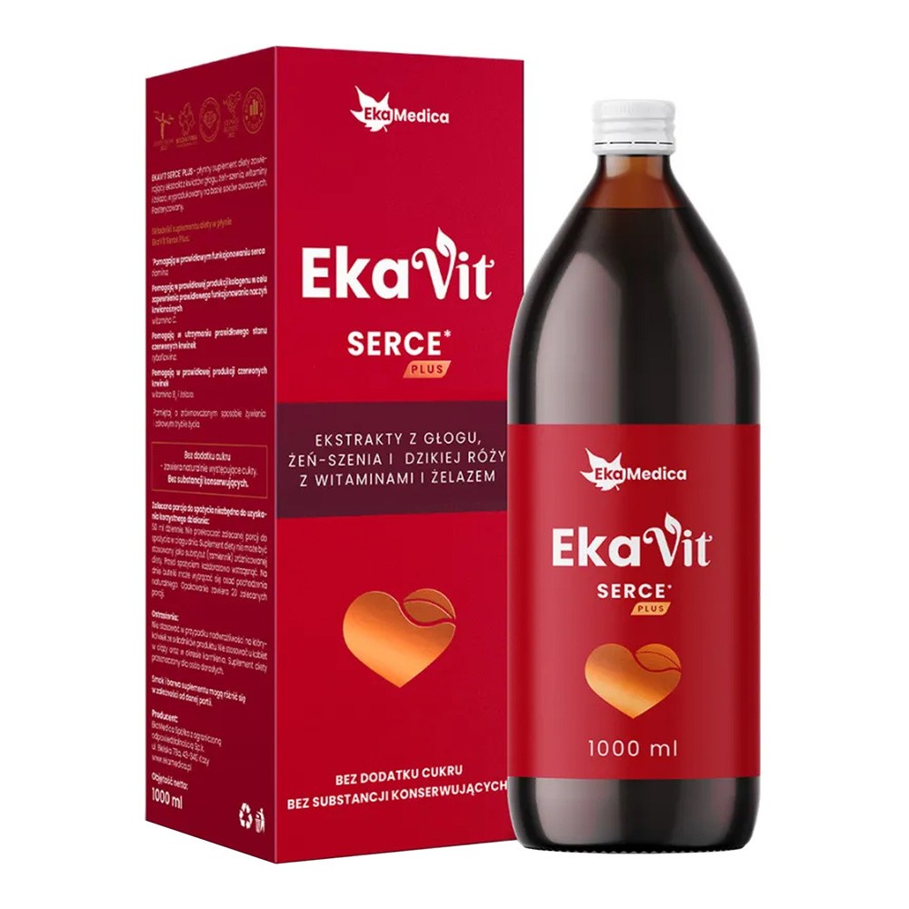 Suplement diety, Ekamedica Ekavit Serce PLUS 1000 ml