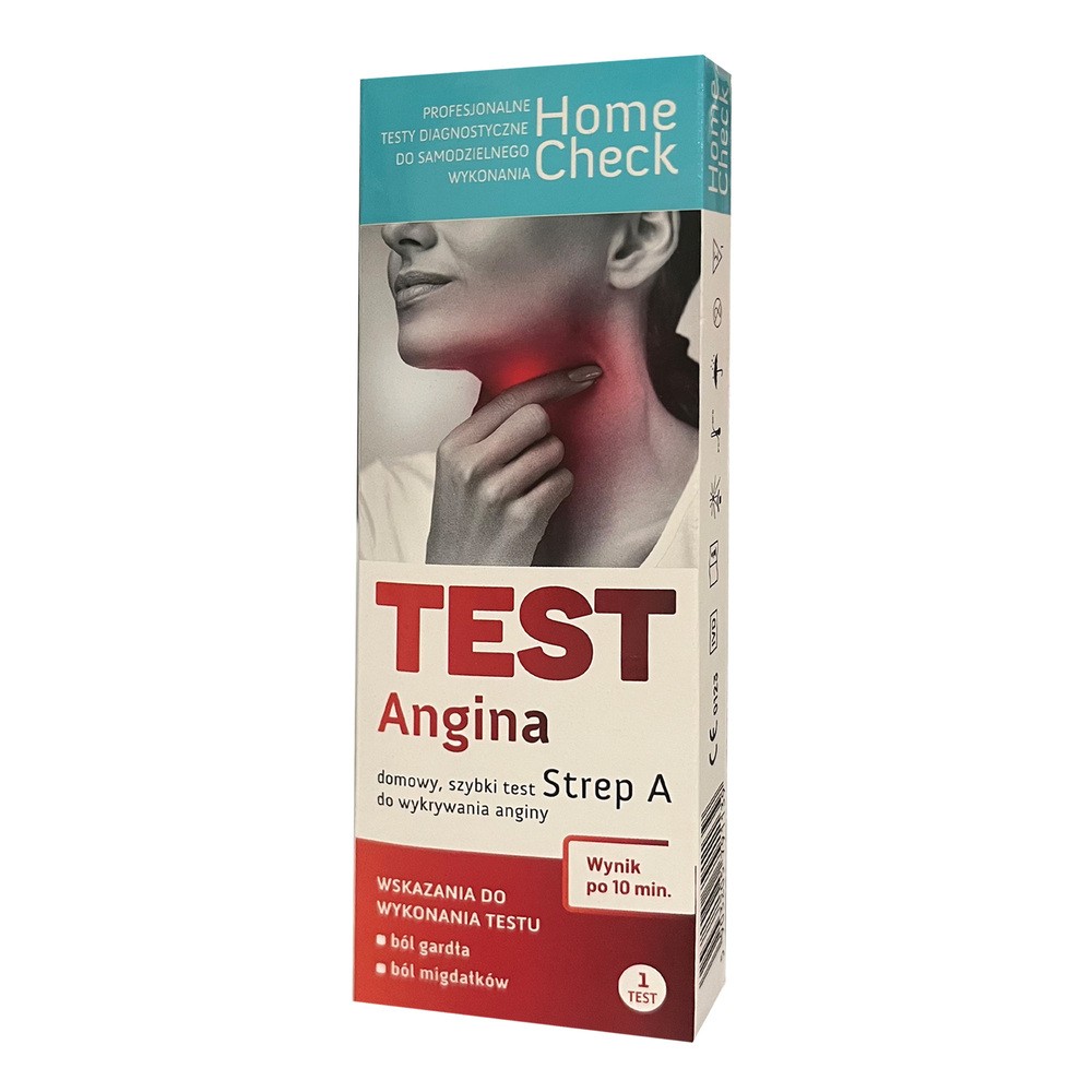 Home Check Test Angina Strep A, 1 sztuka