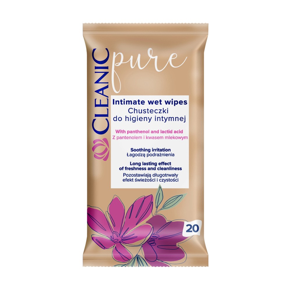 CLEANIC Pure Chusteczki do higieny intymnej, 20szt