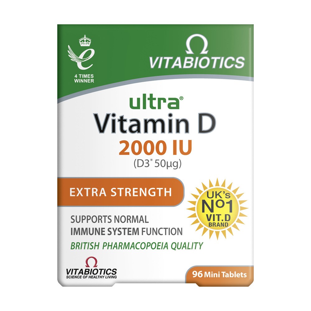 Vitabiotics Ultra Vitamin D 2000IU suplement diety 96 tabletek