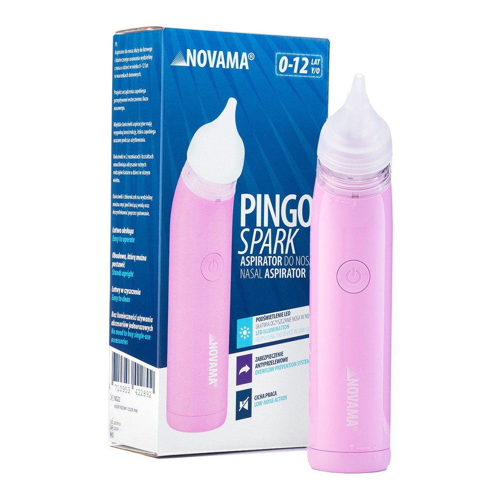 NOVAMA PINGO SPARK Aspirator do nosa - pastel pink