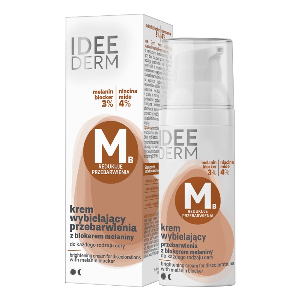 IDEE DERM krem wybielający przebarwienia z blokerem melaniny, 50ml