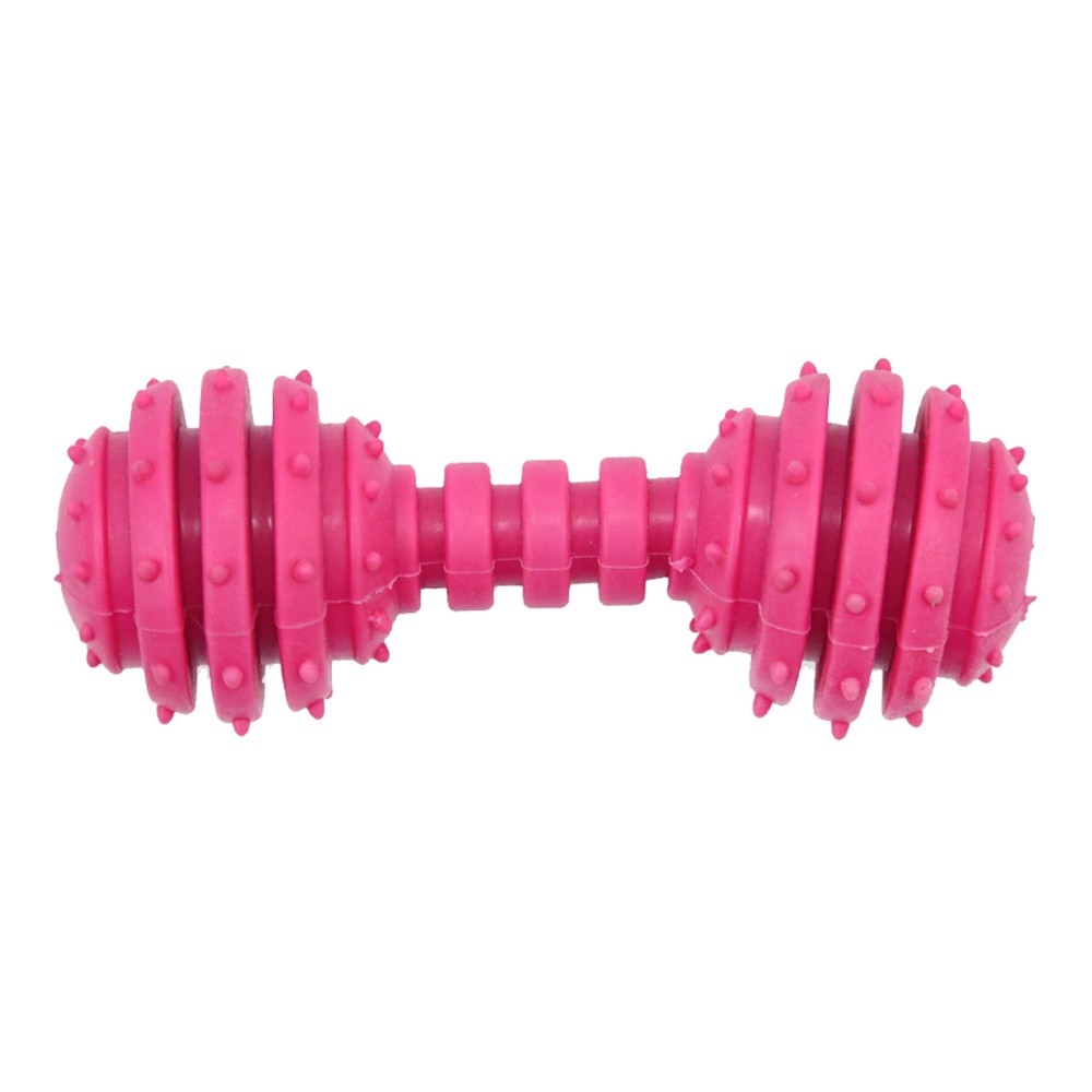 PET NOVA Pet Nova Hantel dentystyczny DumbBell z miętą różowy 12cm PPTN017