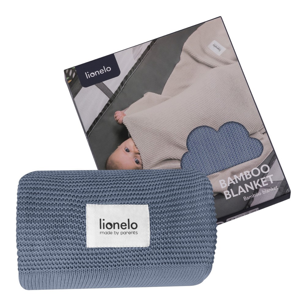 Lionelo Kocyk Bambusowy Bamboo Blanket Blue