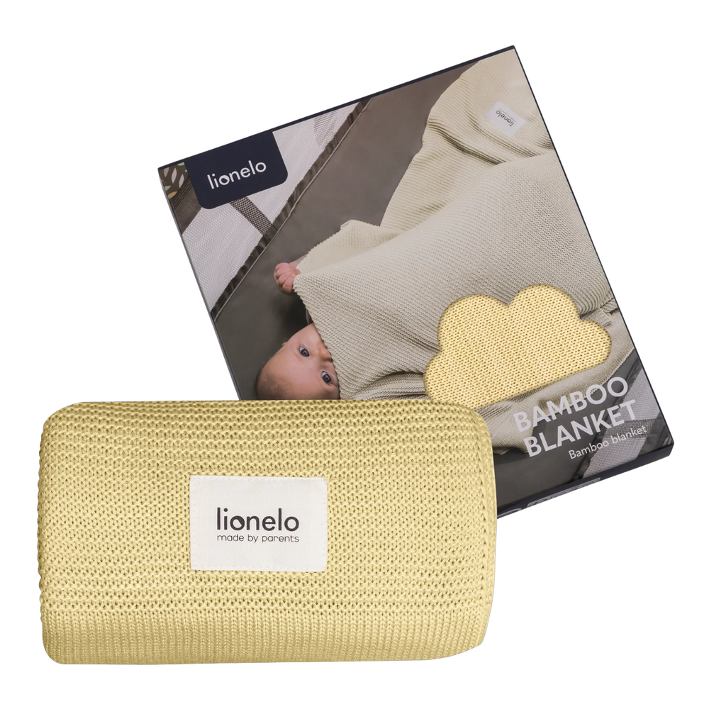 Lionelo Kocyk Babmusowy Blanket Yellow Lemon