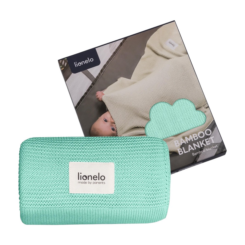 Lionelo Kocyk Babmusowy Blanket Green Mint