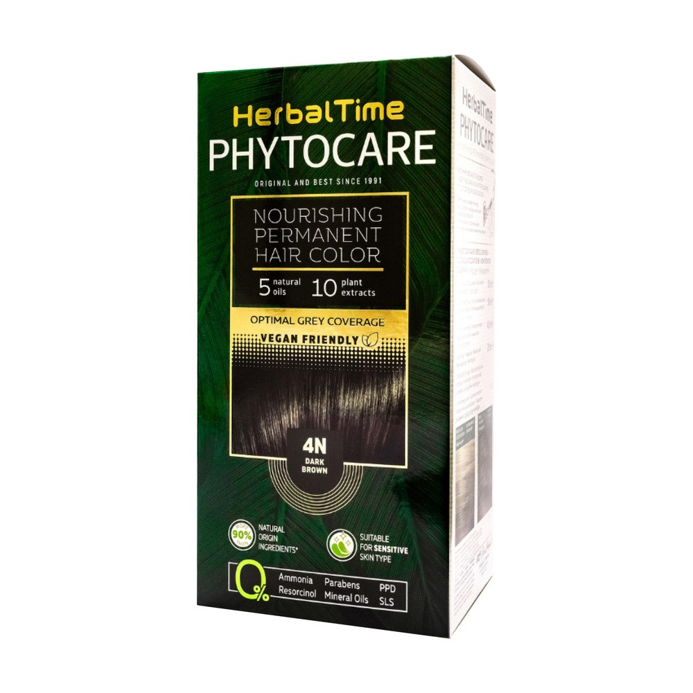 Herbal Time Naturalna Farba 4n Dark Brown 130 ml