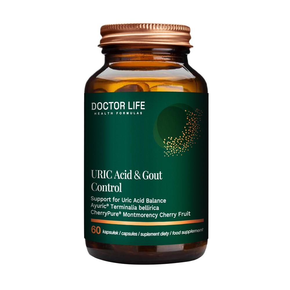 Suplement diety, Doctor Life, URIC Acid & Gout Control, 60 kaps.