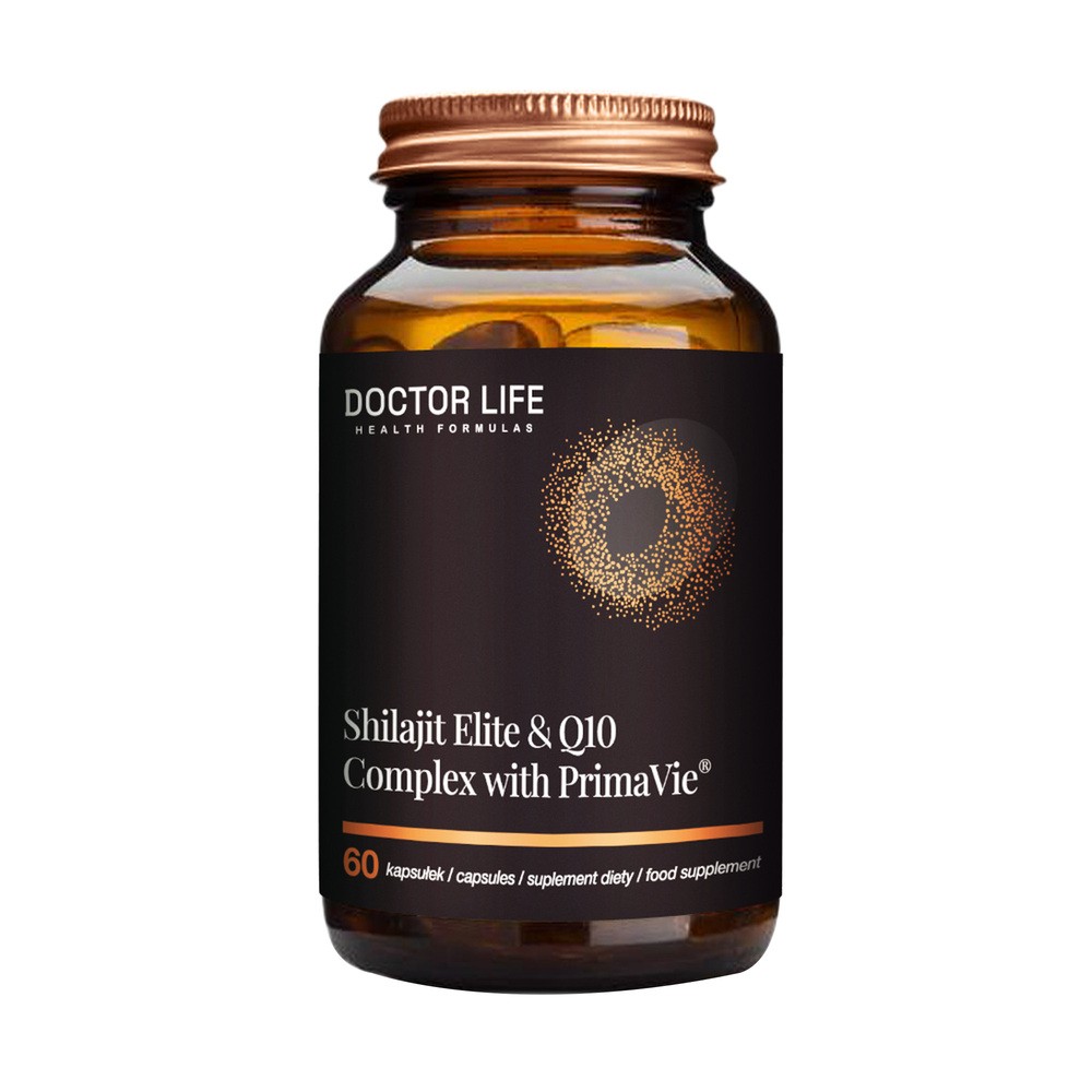 Suplement diety, Doctor Life, Shilajit Elite & Q10, 60 kaps.