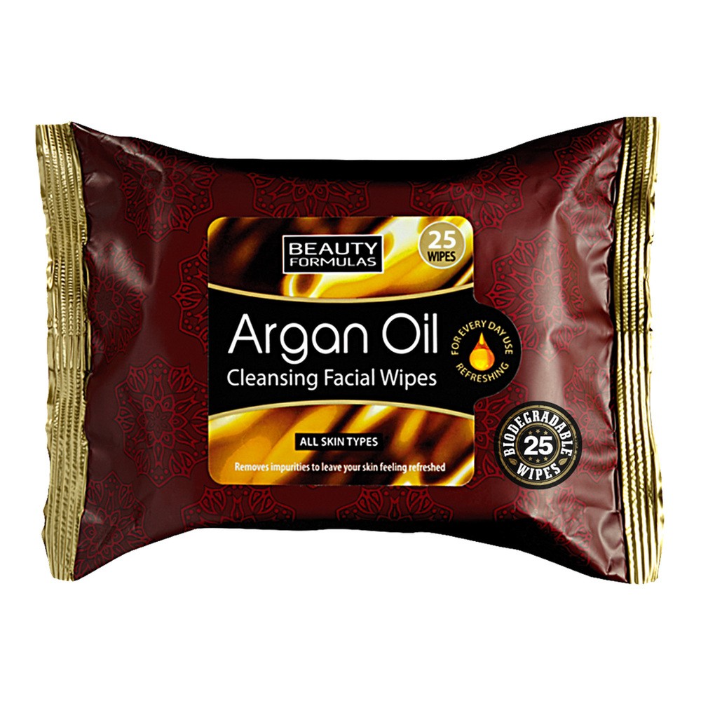 Beauty Formulas chusteczki Argan Oil 30szt