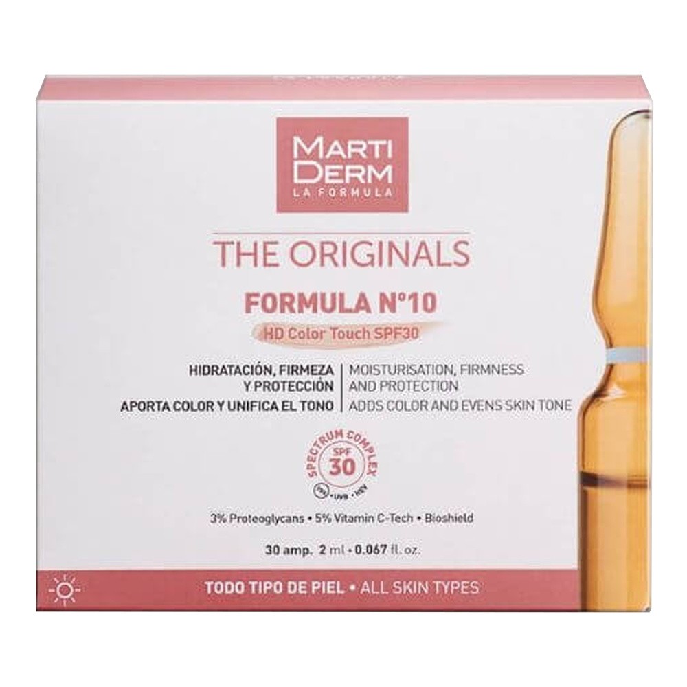 Ampułki ochronne MartiDerm No. 10 Color Touch SPF30 30 ampułek po 2 ml (8436589050532)