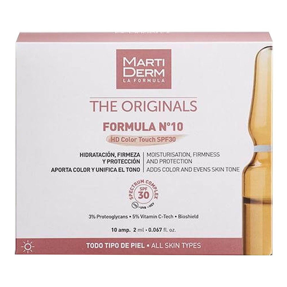 Ampułki ochronne MartiDerm No. 10 Color Touch SPF30 10 ampułek po 2 ml (8436589050525)