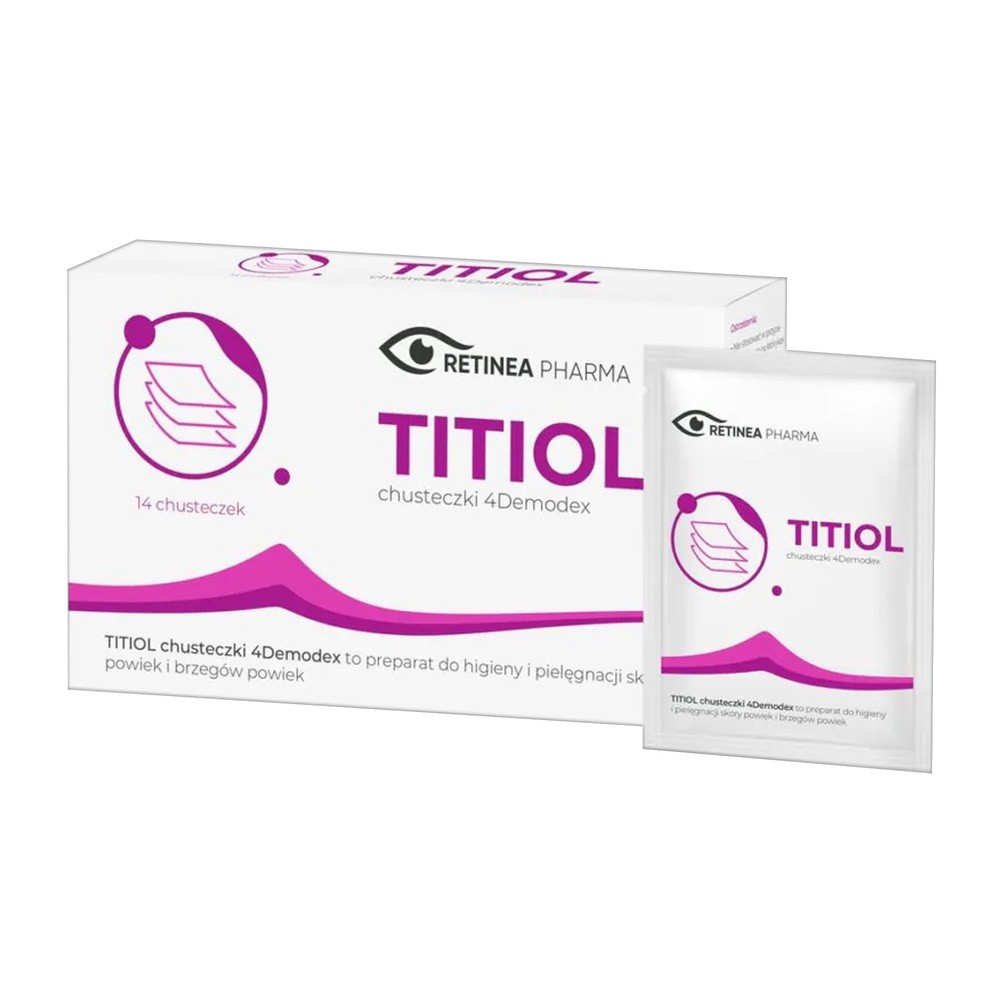Titiol 4Demodex, chusteczki, 14 saszetek