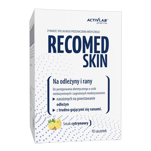 Activlab Parma RecoMed Skin, preparat odżywczy, smak cytrynowy, 25 g x 10 saszetek