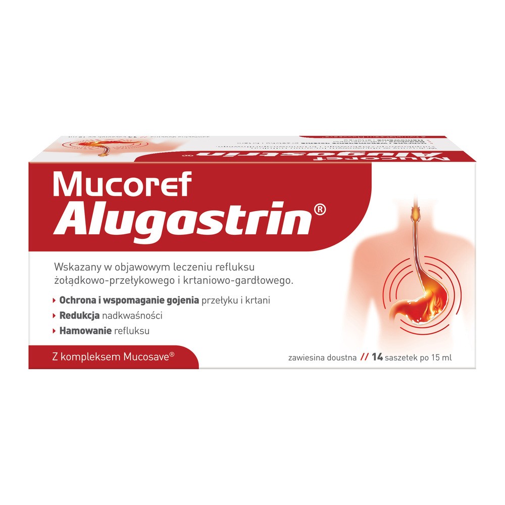 Mucoref Alugastrin, 14 saszetek