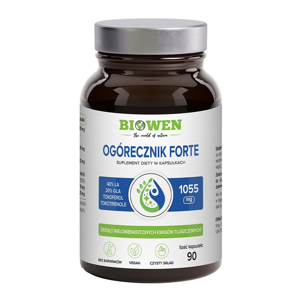 BIOWEN Ogórecznik forte 1055mg, 90 kaps.